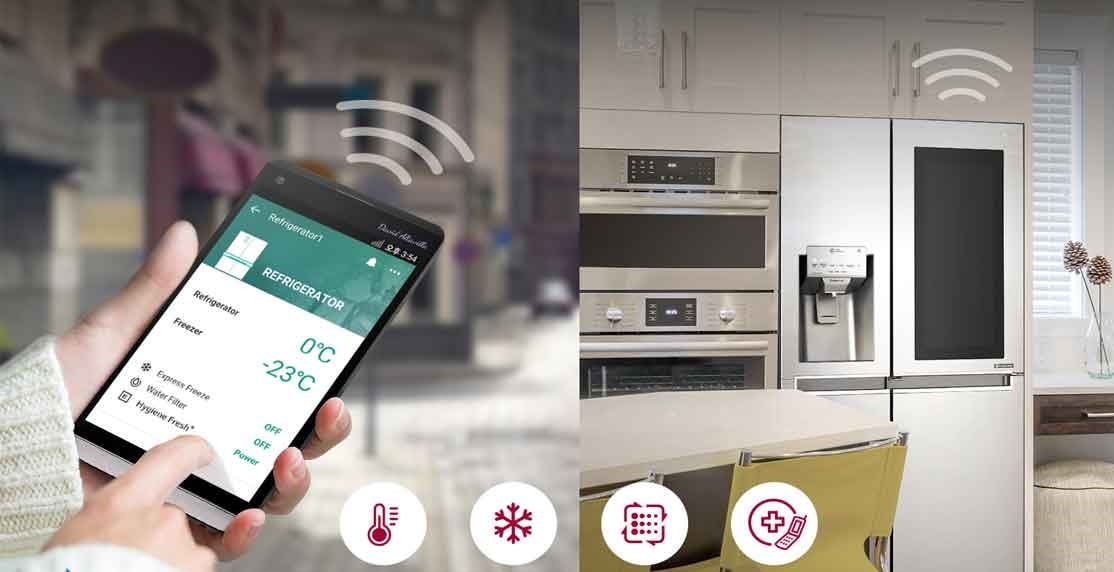 امکانات هوشمند یخچال ال جی X257