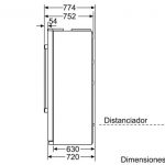 یخچال فریزر ساید بای ساید بوش مدل kag90aw204