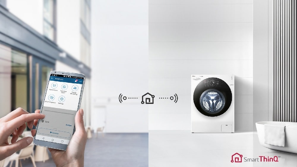 سیستم عیب یابی هوشمند یا SmartThinQ در لباسشویی تیتان