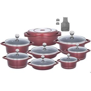 سرویس قابلمه 17 پارچه ام جی اس مدل Italy B