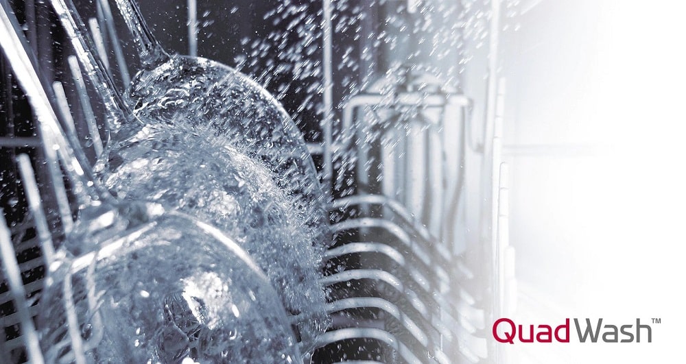 قابلیت quad wash ماشین ظرفشویی ال جی 325