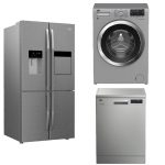 ست لوازم خانگی بکو رنگ نقره ای برای جهیزیه در گناوه