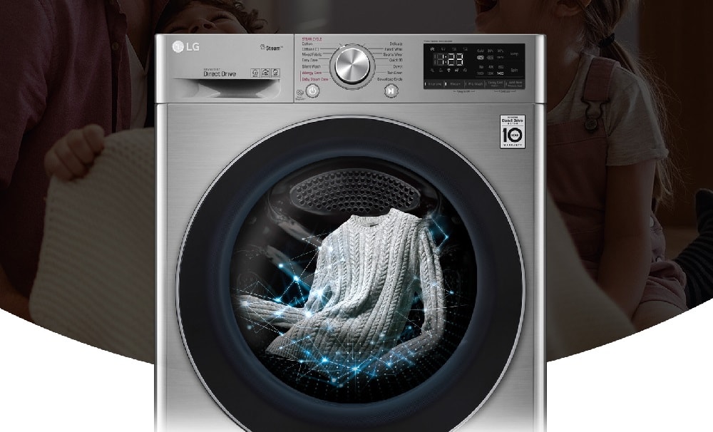 قابلیت True Steam در لباسشویی ال جی F4V5VYP2T: