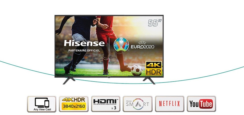 قیمت تلویزیون هایسنس 55B7101 در گناوه