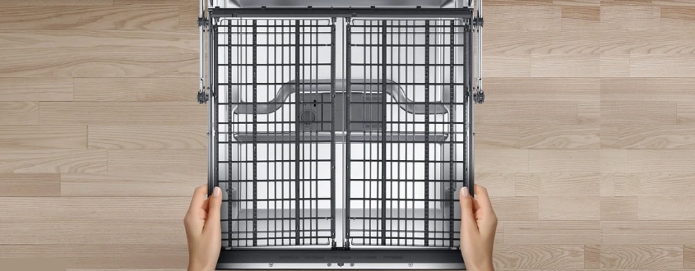 قفسه ی انعطاف پذیر 3rd Rack در ظرفشویی سامسونگ 5070