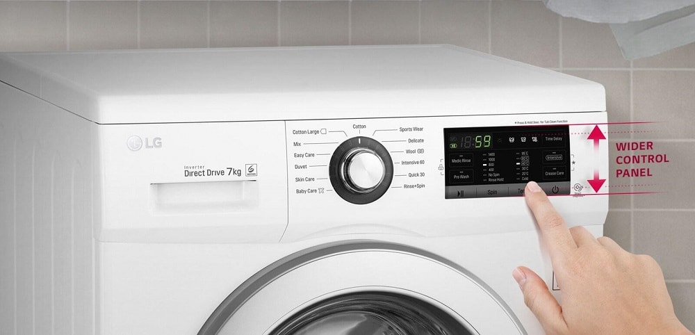لباسشویی 7 کیلویی و 1200 دور ال جی 