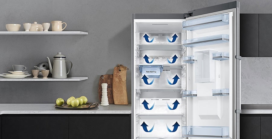 سیستم خنک کنندگی یخچال دوقلوی فریزر سامسونگ RR39-RZ32