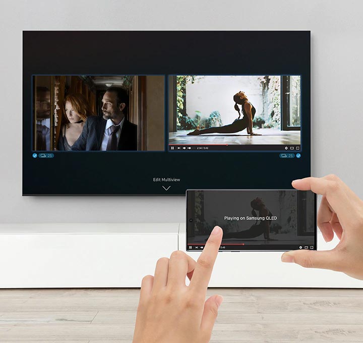 قابلیت اتصال موبایل به تلویزیون در مدل Q60T
