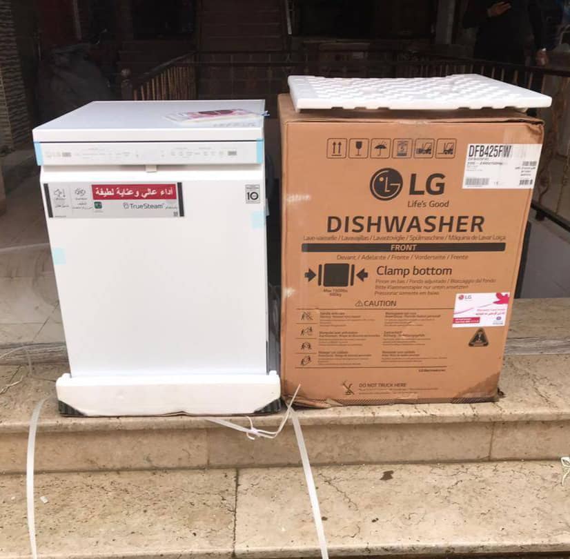 ماشین ظرفشویی ال جی بخارشوردار سفید