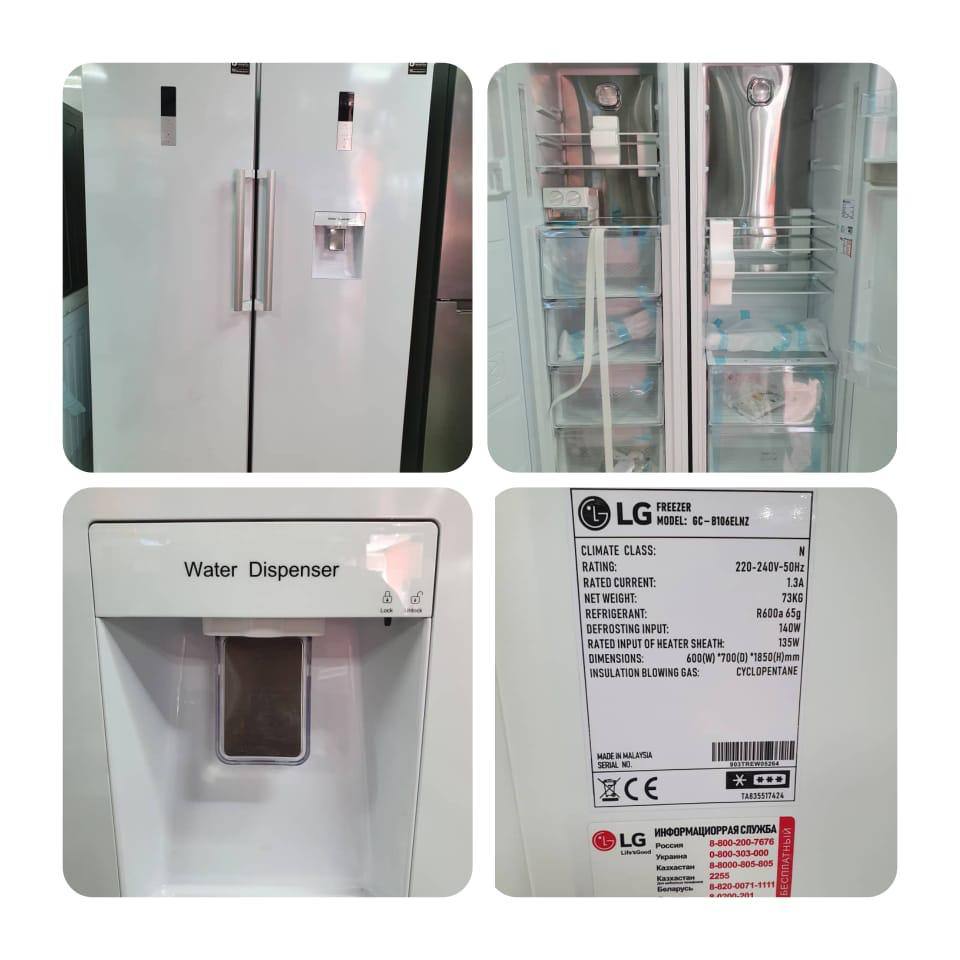 خرید یخچال دوقلوی ال جی مدل F106 و B106 از گناوه
