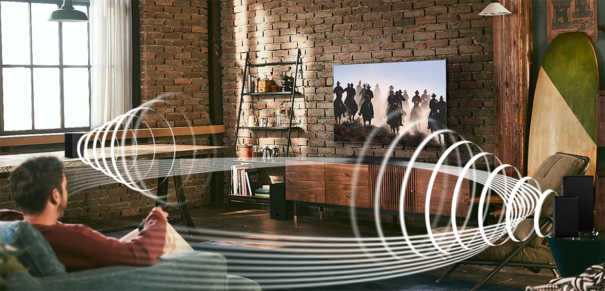 با قابلیت Wireless Surround Sound از صدای فراگیر لذت ببرید!