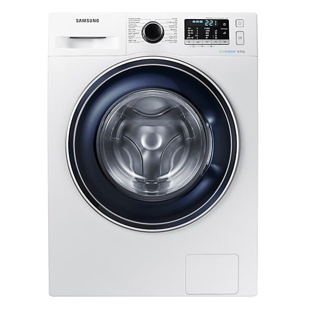 قیمت ماشین لباسشویی 8 کیلویی سفید سامسونگ 2021 مدل WW80J5555FW1 در بندر گناوه