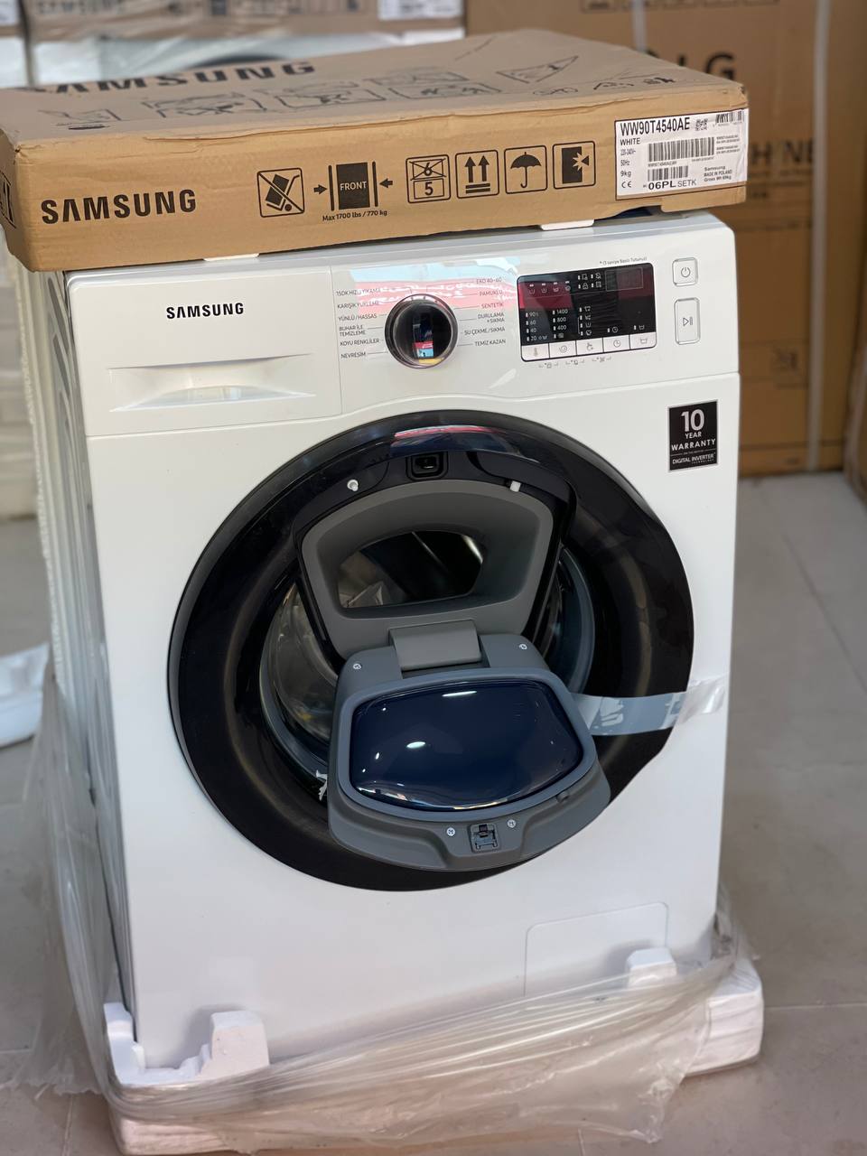 قیمت ماشین لباسشویی 9 کیلو ادواش سامسونگ مدل WW90T4540AE در گناوه