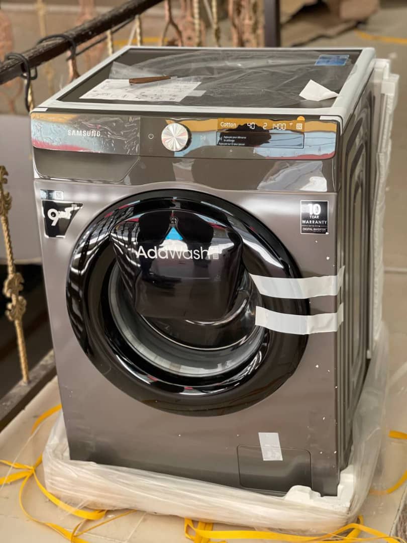 ماشین لباسشویی 9 کیلویی اینوکس سامسونگ مدل WW90T554DAN