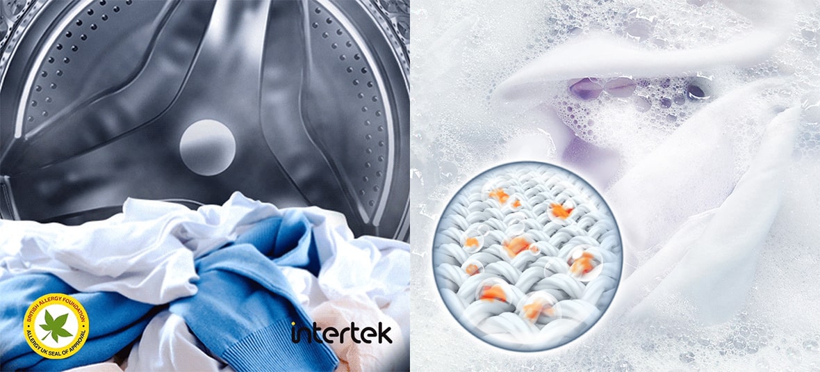در لباسشویی سامسونگ WD10، تکنولوژی بخارشور Hygiene Steam است