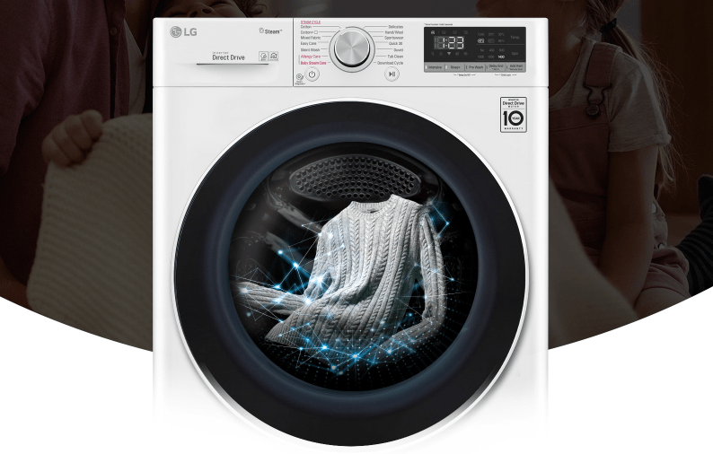 تکنولوژی Al DD در لباسشویی ال جی F2V5GYP0W 