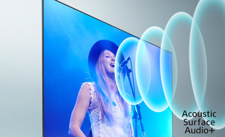 سیستم صوتی Acoustic Multi-Audio در تلویزیون X95J