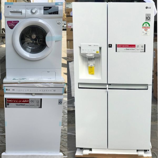 ست جهیزیه ال جی رنگ سفید کد 2