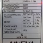 مشخصات کولر گازی یونیوا 24000 با موتور T3