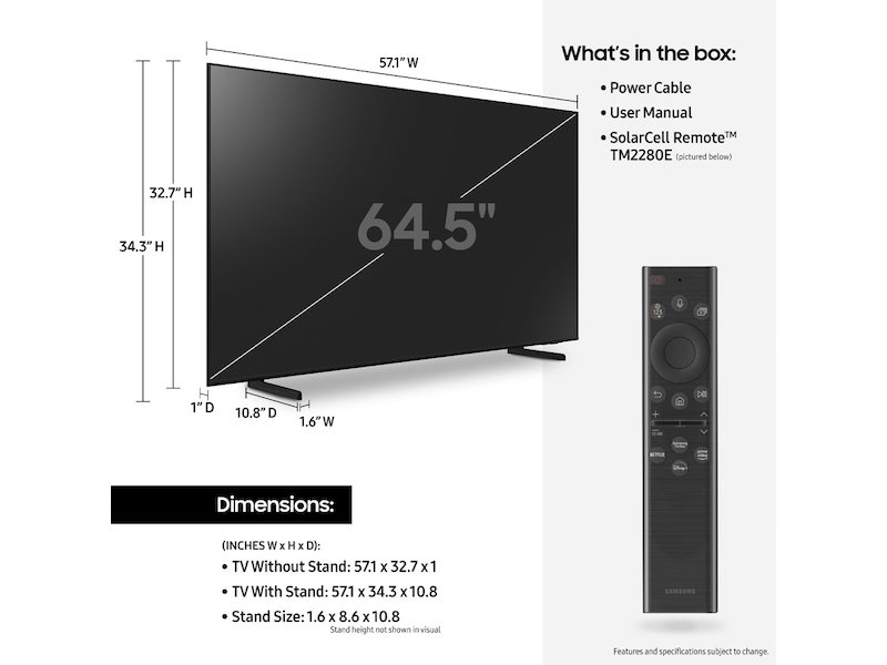 تلویزیون سامسونگ 65Q60B کیولد Q60B مدل 2022