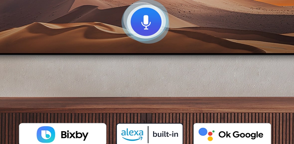 کنترل صوتی در تلویزیون سامسونگ BU8000