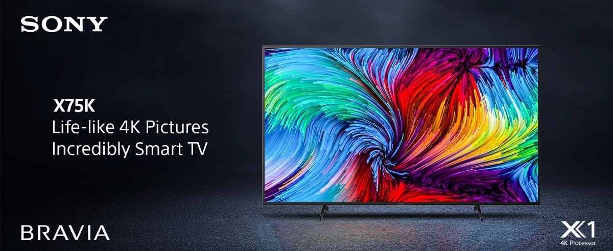 تلویزیون  4K سونی مدل X75K سایز 55 اینچ محصول 2022