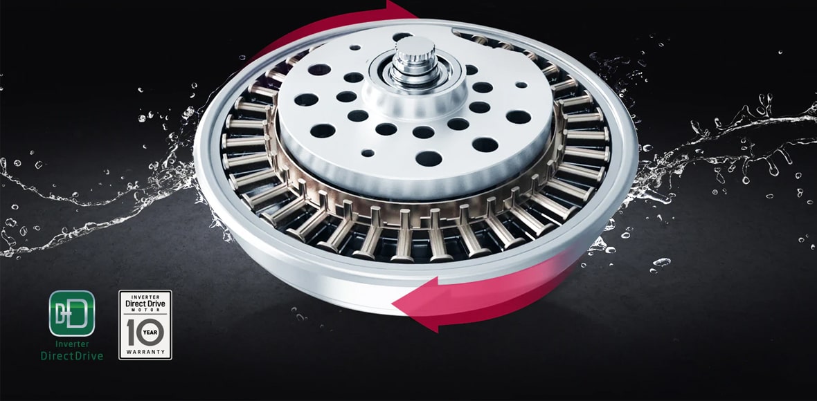 موتور قدرتمند Inverter Direct Drive لباسشویی ال جی