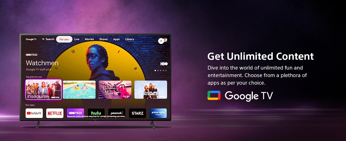 تلویزیون سونی مجهز به Google TV