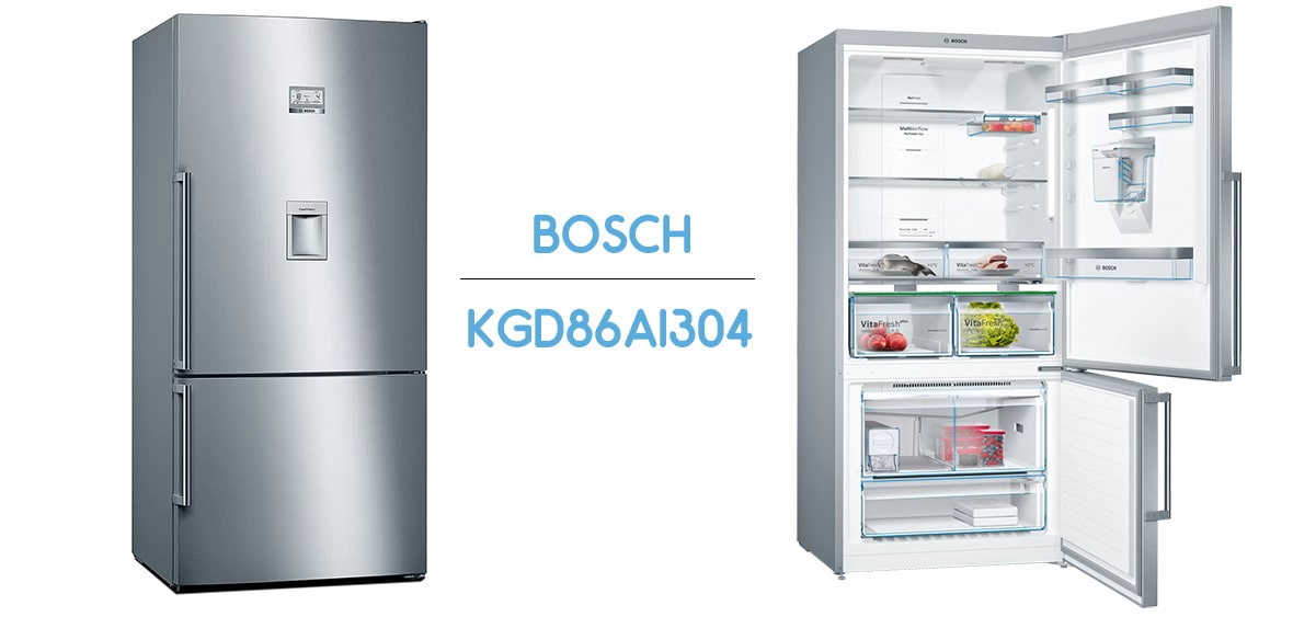 یخچال فریزر پایین بوش 30 فوت ترکیه مدل KGD86AI304