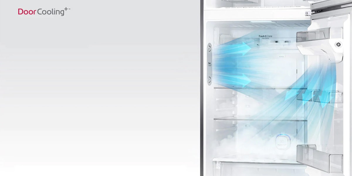 فناوری DoorCooling در یخچال ال جی 682