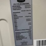 مشخصات کولرگازی 24000 کریر