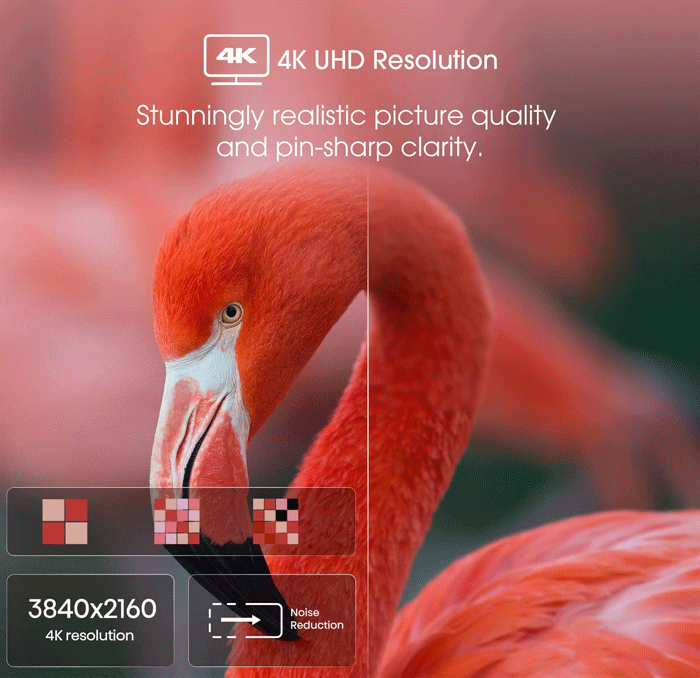 کیفیت تصویر 4K در تلویزیون هایسنس