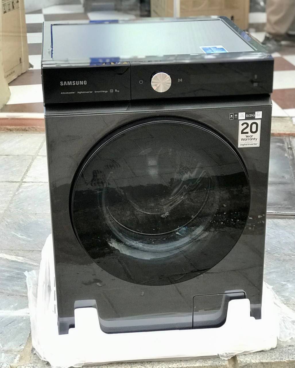 ماشین لباسشویی W11 سامسونگ با ظرفیت 11 کیلو و رنگ دودی