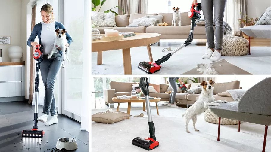 جارو شارژی ایستاده بوش مدل BCS711PET رنگ قرمز