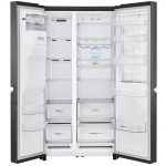 فضای داخلی یخچال ال جی J259 دودی