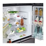 نمای داخلی یخچال ال جی X33