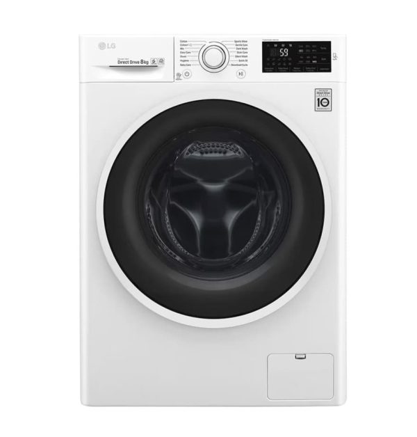 لباسشویی 8 کیلو ال جی J6 بخارشوردار 2024 مدل F4J6TNP0W