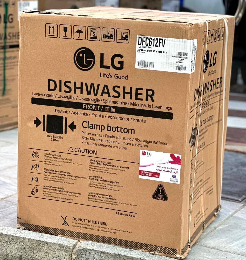 کارتن و بسته بندی ظرفشویی ال جی 14 نفره 2 طبقه مدل 612