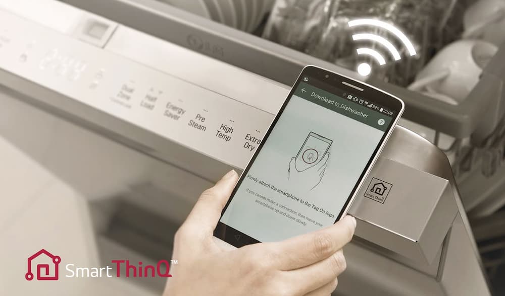 قابلیت اتصال به موبایل های اندروید و IOS در ظرفشویی 435