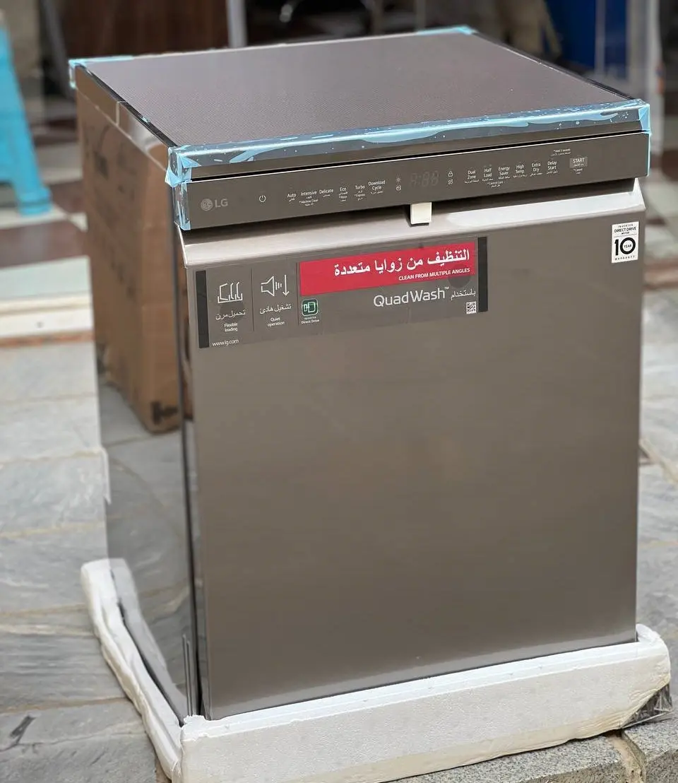 ماشین ظرفشویی ال جی 513 دودی سه طبقه کره ای محصول 2024