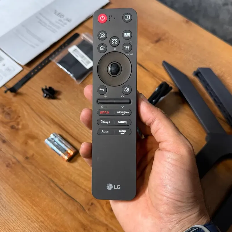 تلویزیون کیوند ال جی 55 اینچ محصول 2025 مدل 55QNED82 7 کنترل جادویی تلویزیون ال جی 55QNED82